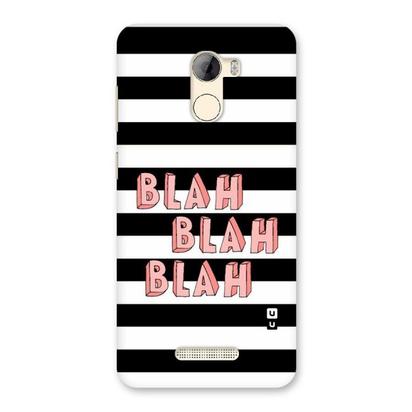 Blah Bold Stripes Back Case for Gionee A1 LIte