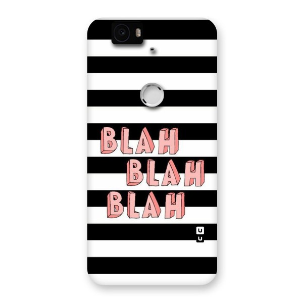 Blah Bold Stripes Back Case for Google Nexus-6P