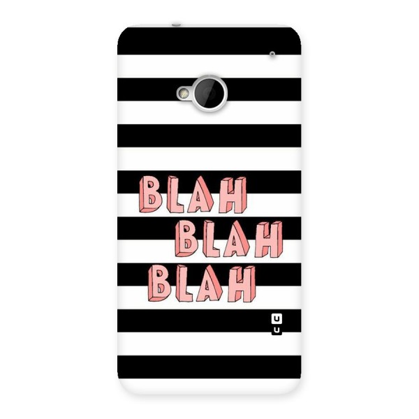 Blah Bold Stripes Back Case for HTC One M7