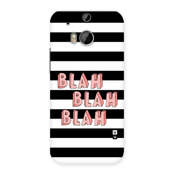 Blah Bold Stripes Back Case for HTC One M8