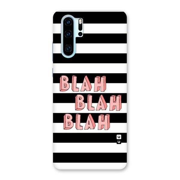 Blah Bold Stripes Back Case for Huawei P30 Pro