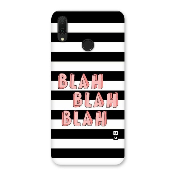 Blah Bold Stripes Back Case for Huawei Y9 (2019)