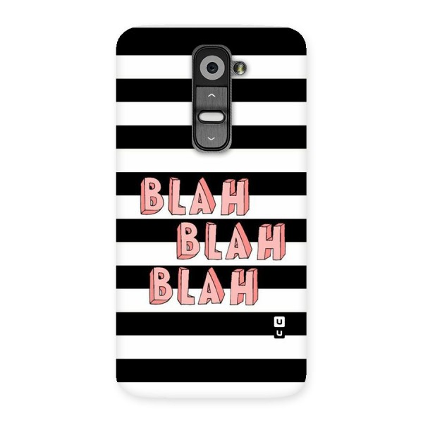 Blah Bold Stripes Back Case for LG G2