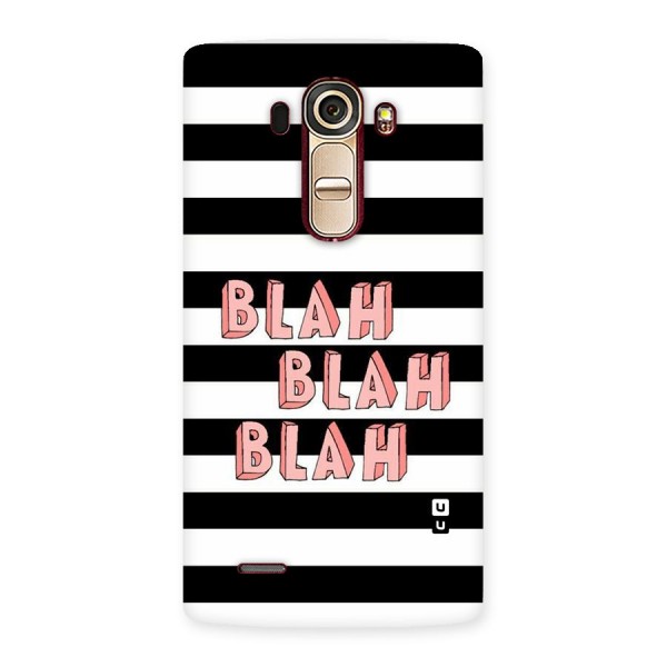 Blah Bold Stripes Back Case for LG G4