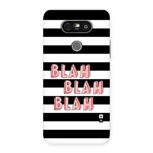 Blah Bold Stripes Back Case for LG G5