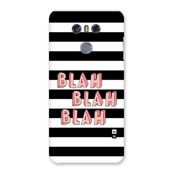 Blah Bold Stripes Back Case for LG G6