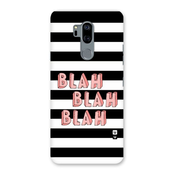Blah Bold Stripes Back Case for LG G7