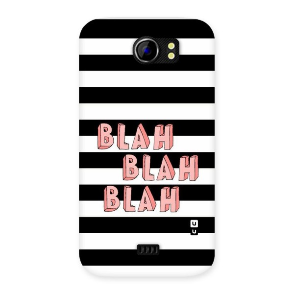 Blah Bold Stripes Back Case for Micromax Canvas 2 A110