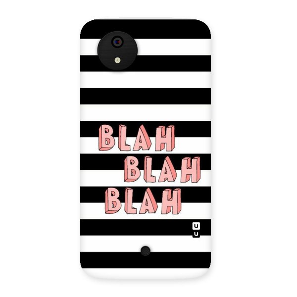 Blah Bold Stripes Back Case for Micromax Canvas A1