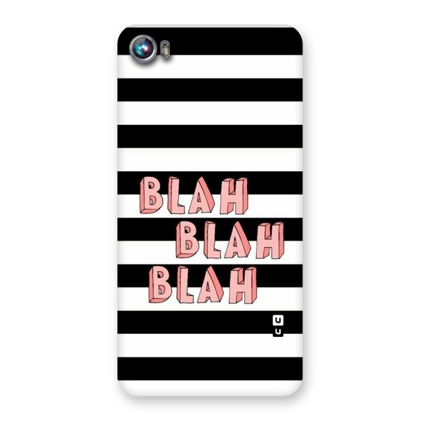 Blah Bold Stripes Back Case for Micromax Canvas Fire 4 A107