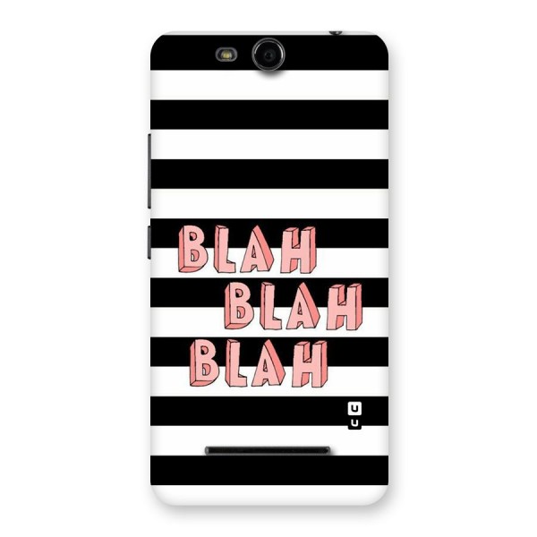 Blah Bold Stripes Back Case for Micromax Canvas Juice 3 Q392