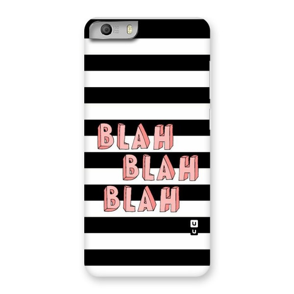 Blah Bold Stripes Back Case for Micromax Canvas Knight 2