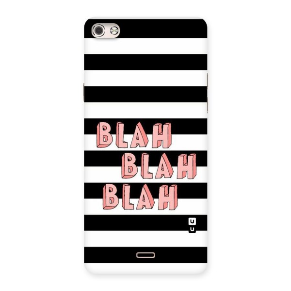 Blah Bold Stripes Back Case for Micromax Canvas Silver 5