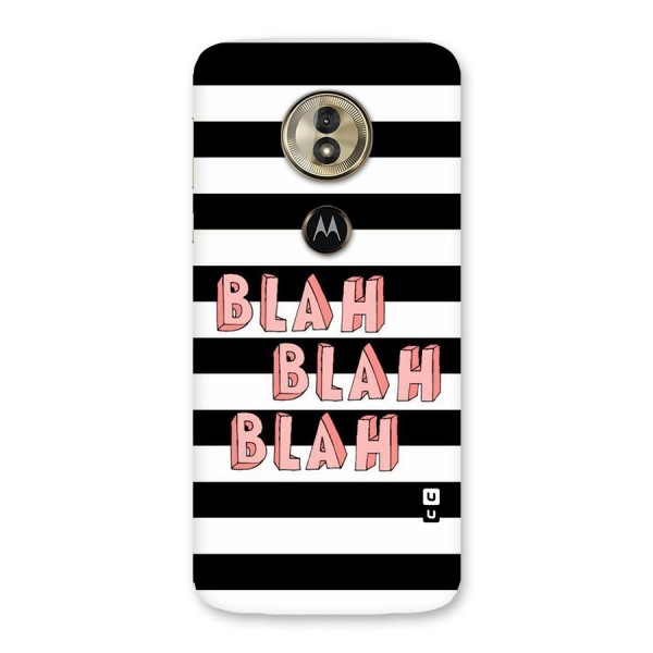 Blah Bold Stripes Back Case for Moto G6 Play