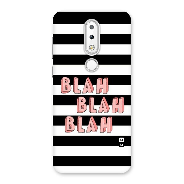 Blah Bold Stripes Back Case for Nokia 6.1 Plus