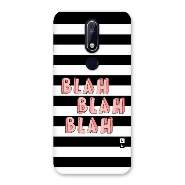 Blah Bold Stripes Back Case for Nokia 7.1
