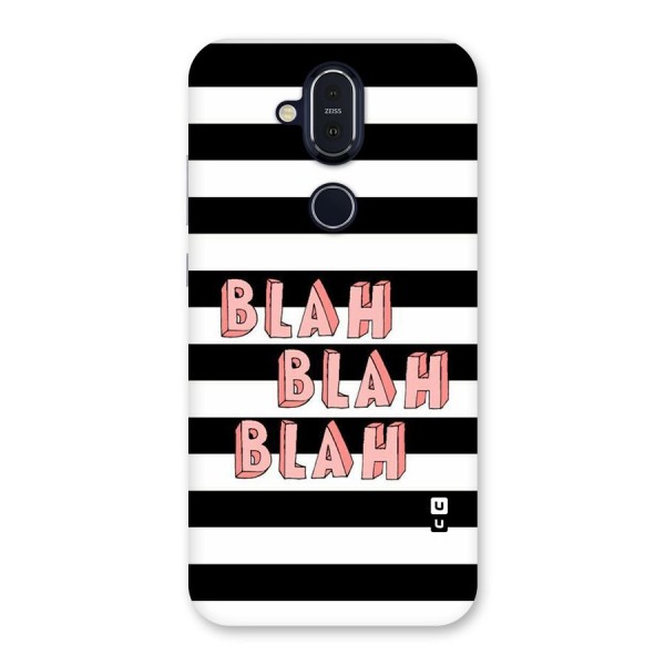 Blah Bold Stripes Back Case for Nokia 8.1