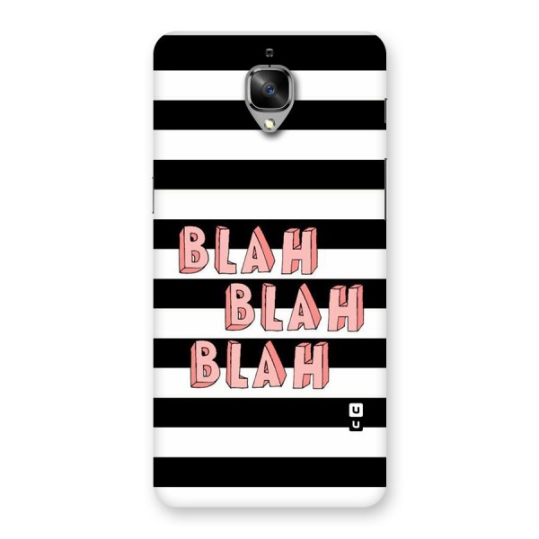 Blah Bold Stripes Back Case for OnePlus 3T