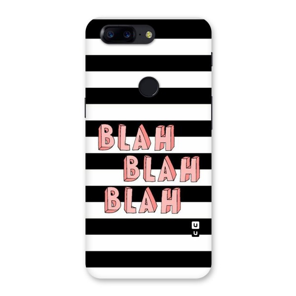 Blah Bold Stripes Back Case for OnePlus 5T