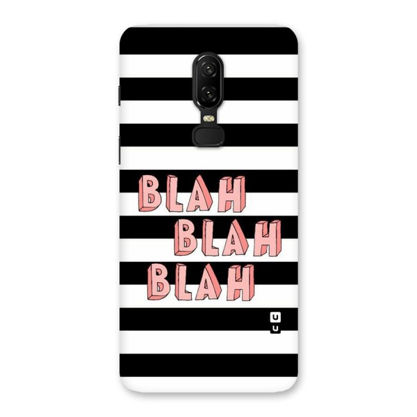 Blah Bold Stripes Back Case for OnePlus 6