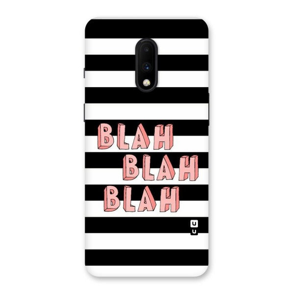 Blah Bold Stripes Back Case for OnePlus 7