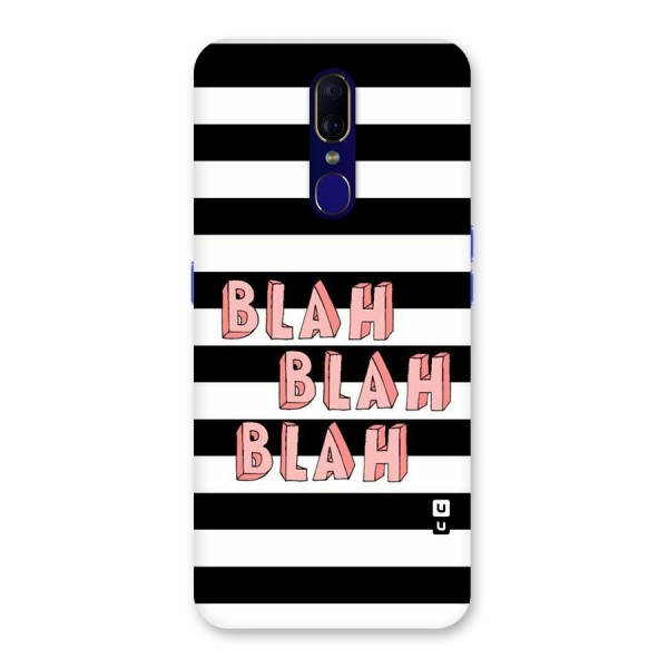 Blah Bold Stripes Back Case for Oppo A9