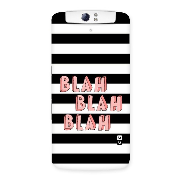 Blah Bold Stripes Back Case for Oppo N1