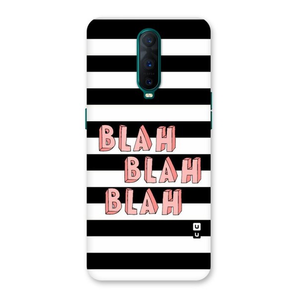 Blah Bold Stripes Back Case for Oppo R17 Pro