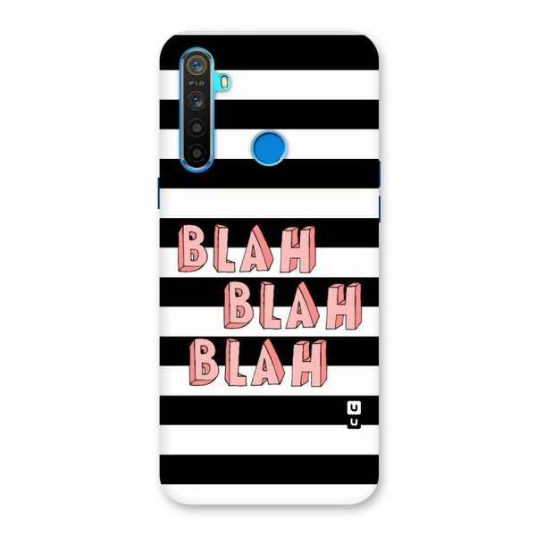Blah Bold Stripes Back Case for Realme 5