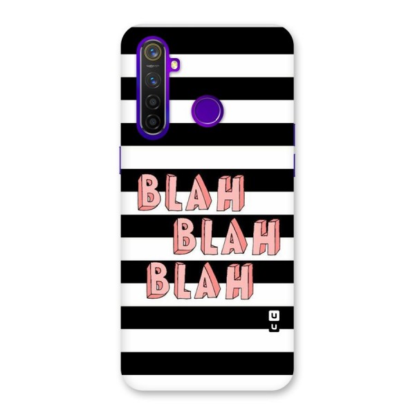 Blah Bold Stripes Back Case for Realme 5 Pro