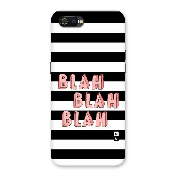 Blah Bold Stripes Back Case for Realme C2