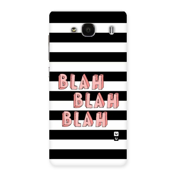 Blah Bold Stripes Back Case for Redmi 2s