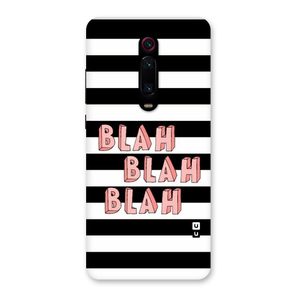 Blah Bold Stripes Back Case for Redmi K20