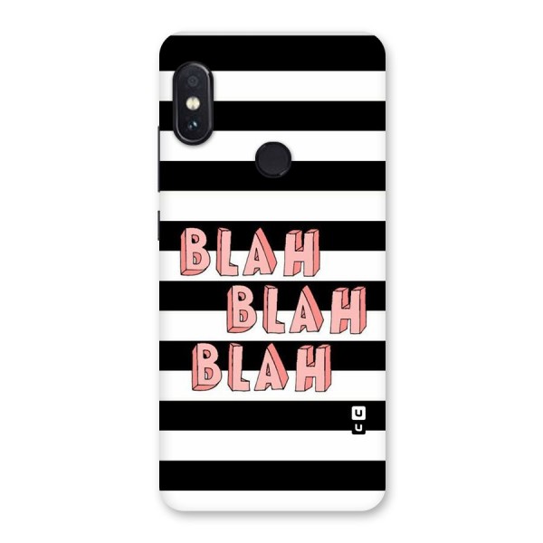 Blah Bold Stripes Back Case for Redmi Note 5 Pro