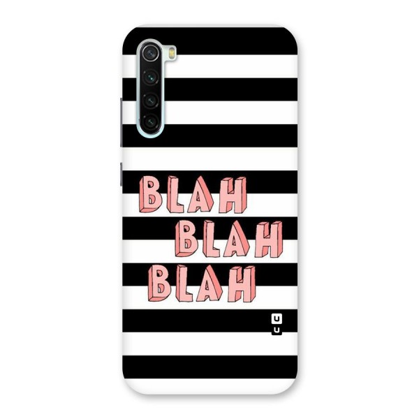 Blah Bold Stripes Back Case for Redmi Note 8