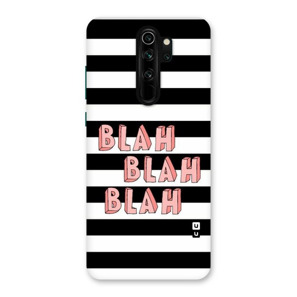Blah Bold Stripes Back Case for Redmi Note 8 Pro
