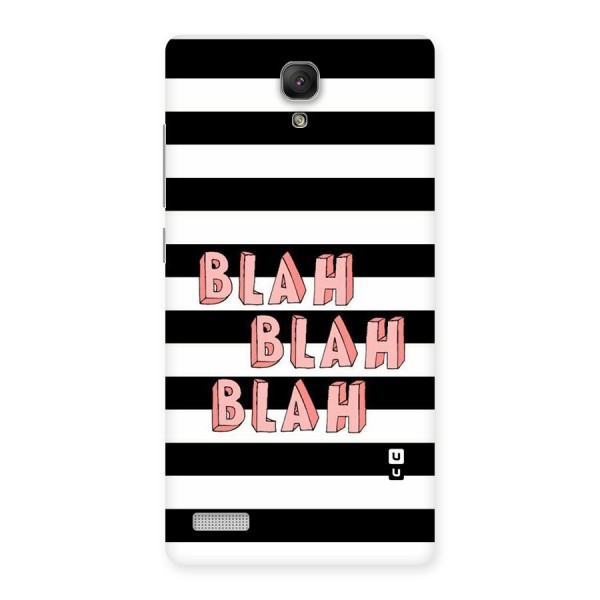 Blah Bold Stripes Back Case for Redmi Note Prime