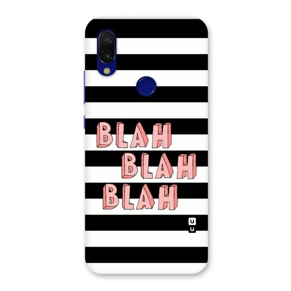 Blah Bold Stripes Back Case for Redmi Y3