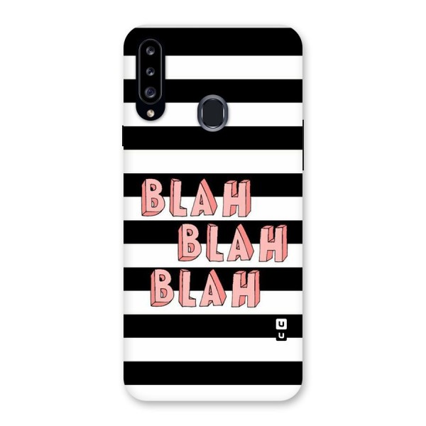 Blah Bold Stripes Back Case for Samsung Galaxy A20s