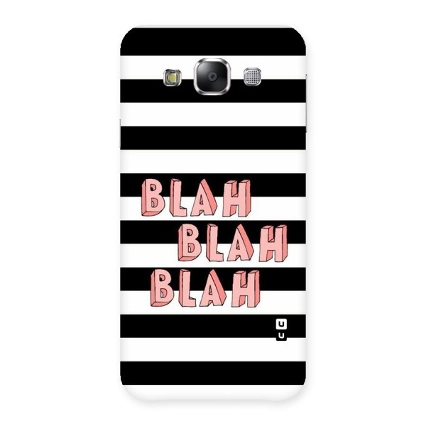 Blah Bold Stripes Back Case for Samsung Galaxy E5