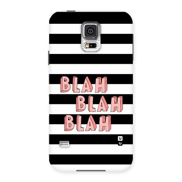 Blah Bold Stripes Back Case for Samsung Galaxy S5