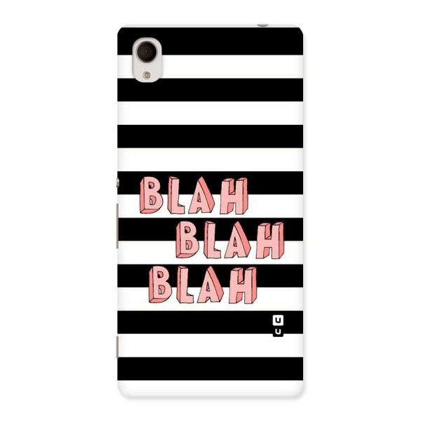 Blah Bold Stripes Back Case for Sony Xperia M4