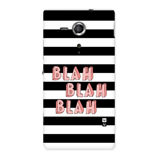 Blah Bold Stripes Back Case for Sony Xperia SP