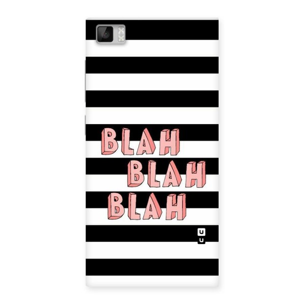Blah Bold Stripes Back Case for Xiaomi Mi3