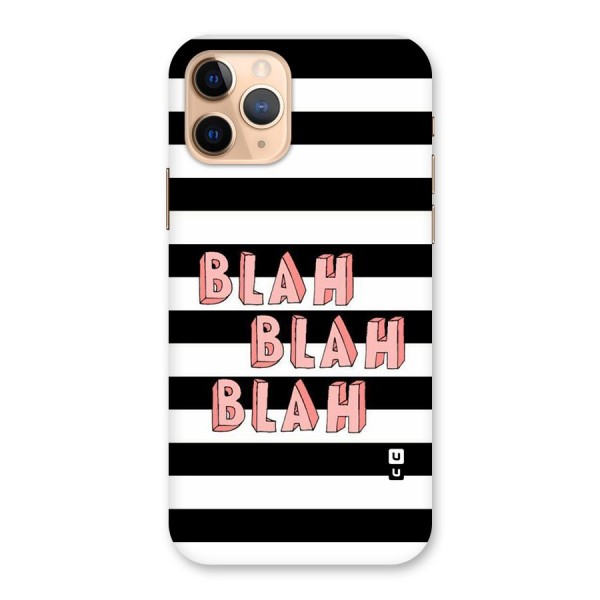 Blah Bold Stripes Back Case for iPhone 11 Pro
