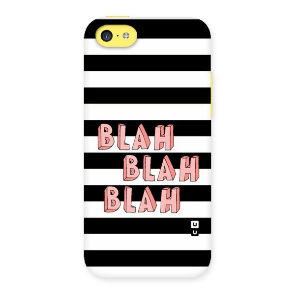 Blah Bold Stripes Back Case for iPhone 5C