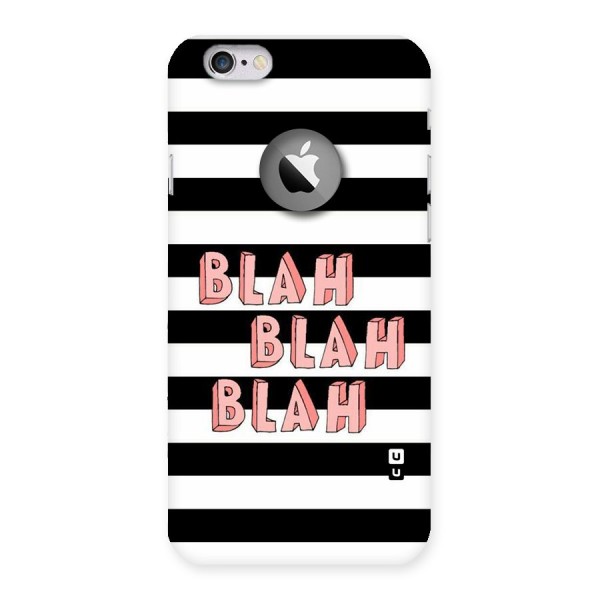 Blah Bold Stripes Back Case for iPhone 6 Logo Cut