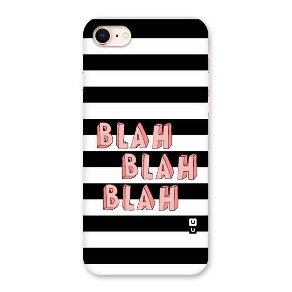 Blah Bold Stripes Back Case for iPhone 8