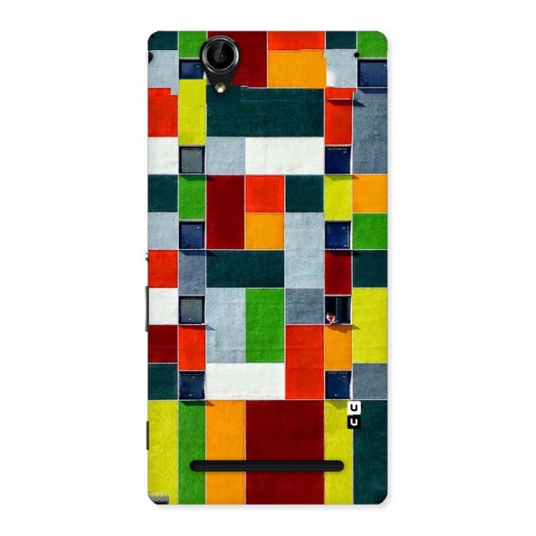 Block Color Design Back Case for Sony Xperia T2
