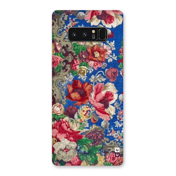 Block Printed Flowers Back Case for Galaxy Note 8